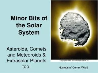 Minor Bits of the Solar System