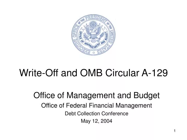 write off and omb circular a 129