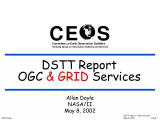 DSTT Report OGC Services