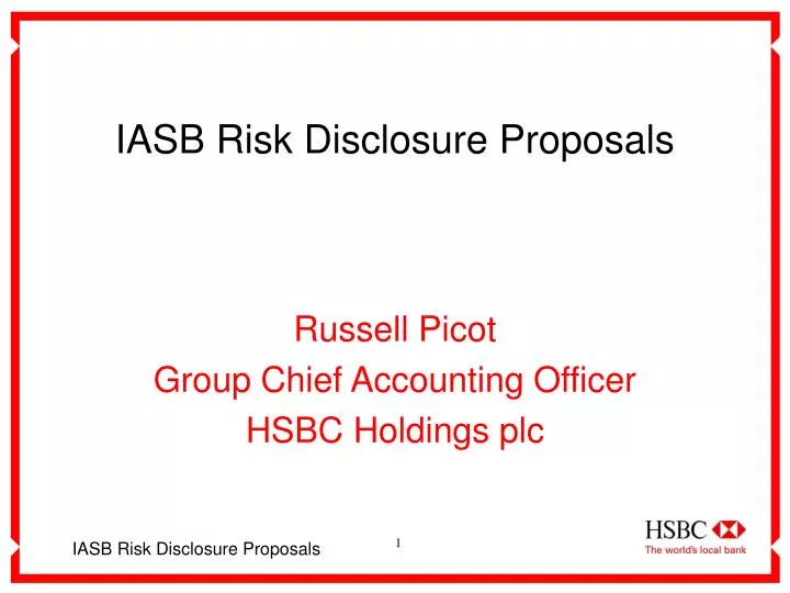 iasb risk disclosure proposals