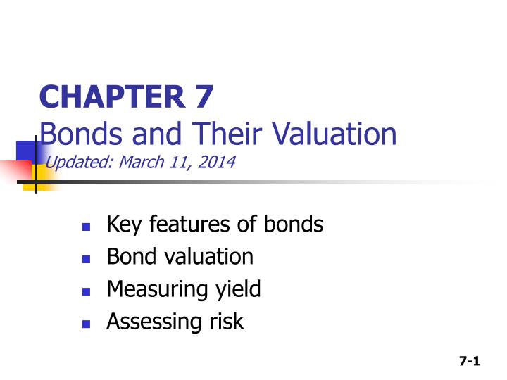 chapter 7 bonds and their valuation updated march 11 2014