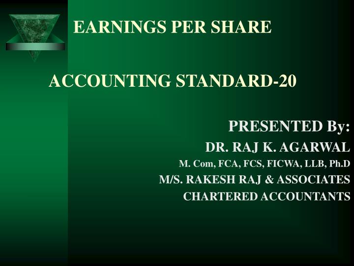 earnings per share accounting standard 20