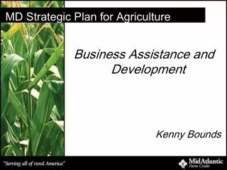 MD Strategic Plan for Agriculture