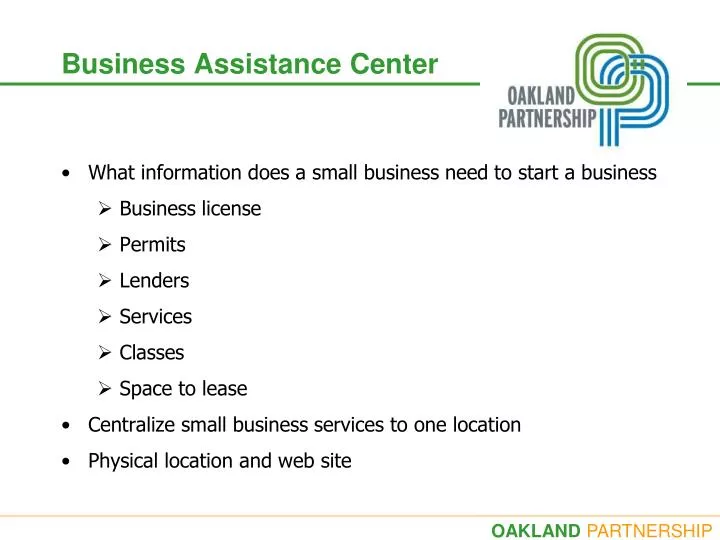 business assistance center