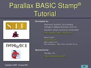 Parallax BASIC Stamp ® Tutorial