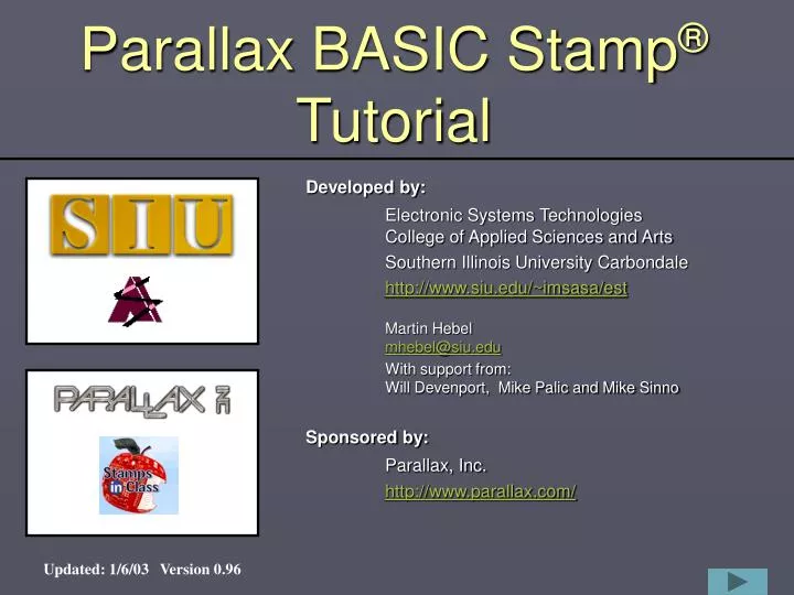 parallax basic stamp tutorial