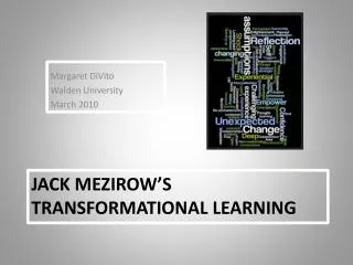 Jack Mezirow’s Transformational Learning