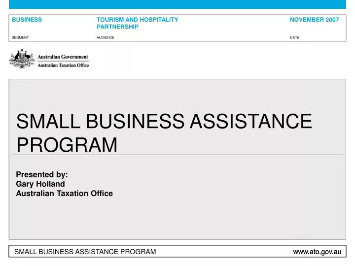small business assistance program