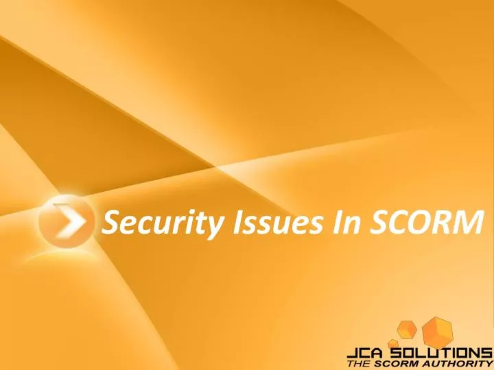security issues in scorm
