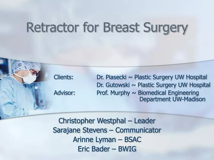 retractor for breast surgery