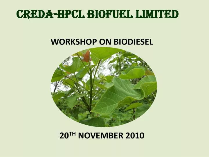 creda hpcl biofuel limited