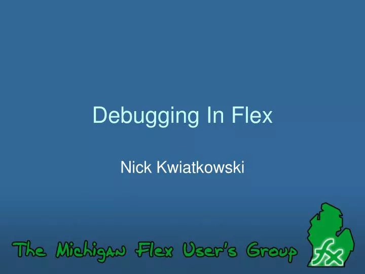 debugging in flex