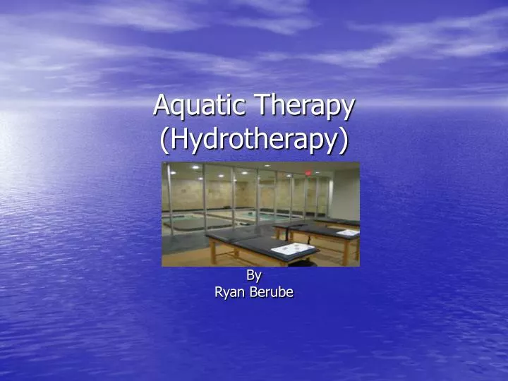 aquatic therapy hydrotherapy