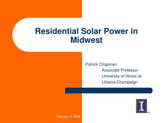 Residential Solar Power in Midwest