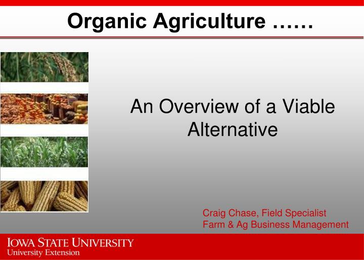organic agriculture