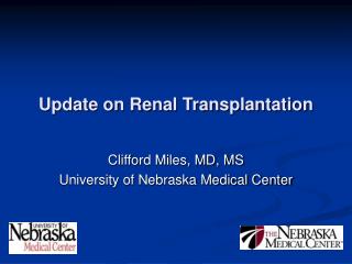 Update on Renal Transplantation