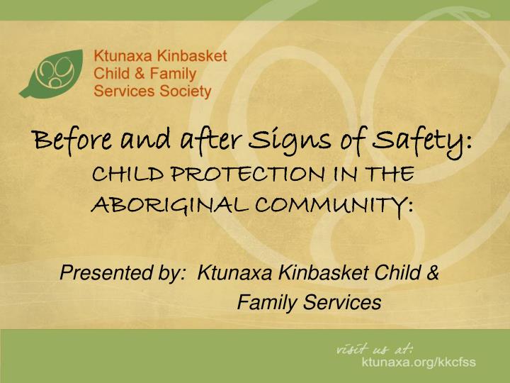 before and after signs of safety child protection in the aboriginal community