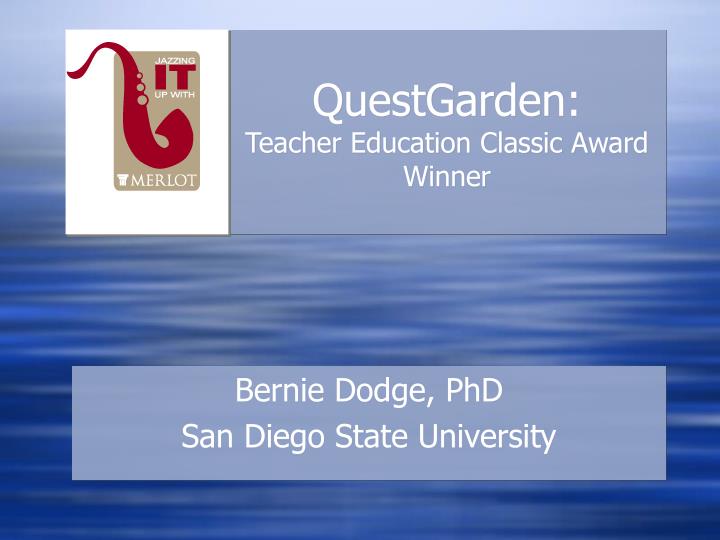 questgarden teacher education classic award winner