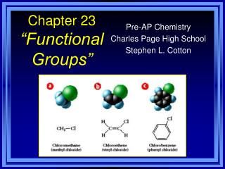 Chapter 23 “Functional Groups”