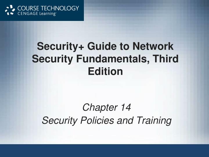 security guide to network security fundamentals third edition