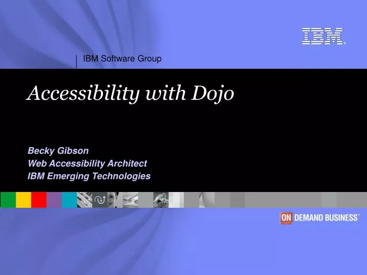 accessibility with dojo
