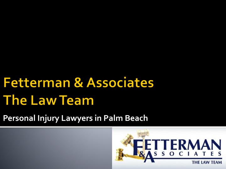 personal injury lawyers in palm beach