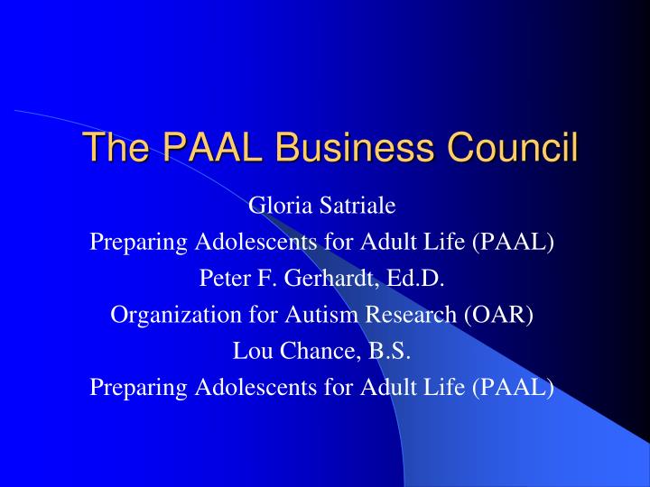 the paal business council