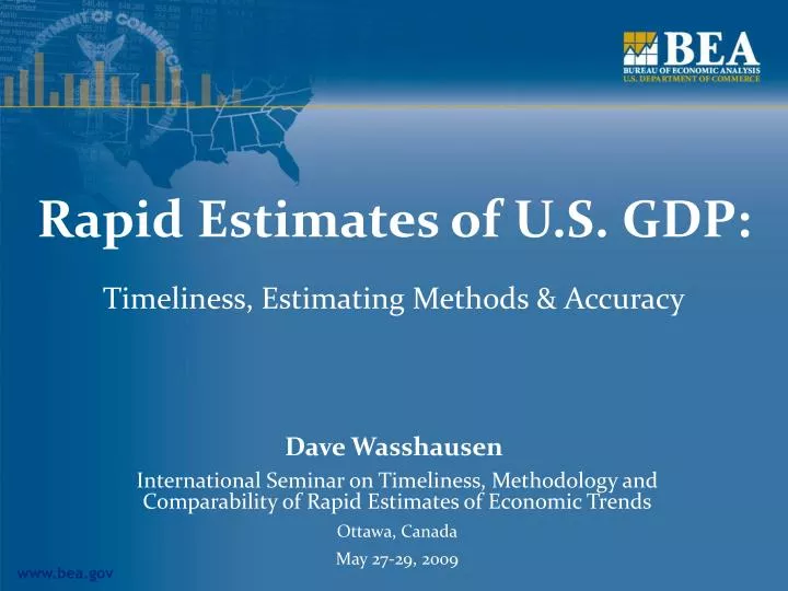 rapid estimates of u s gdp
