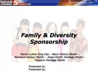 Family &amp; Diversity Sponsorship