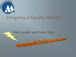 Designing a Faculty Website