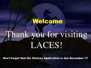 Thank you for visiting LACES!