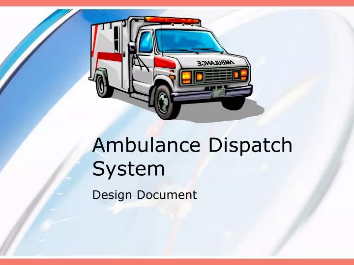 ambulance dispatch system