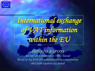International exchange of VAT information within the EU