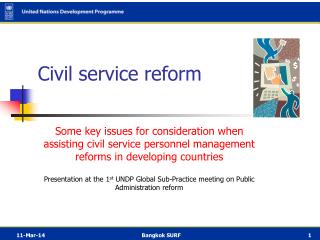 Civil service reform