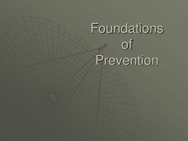 foundations of prevention