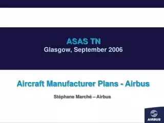 Aircraft Manufacturer Plans - Airbus