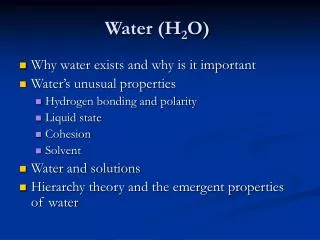 Water (H 2 O)