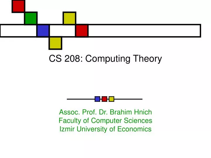 cs 208 computing theory