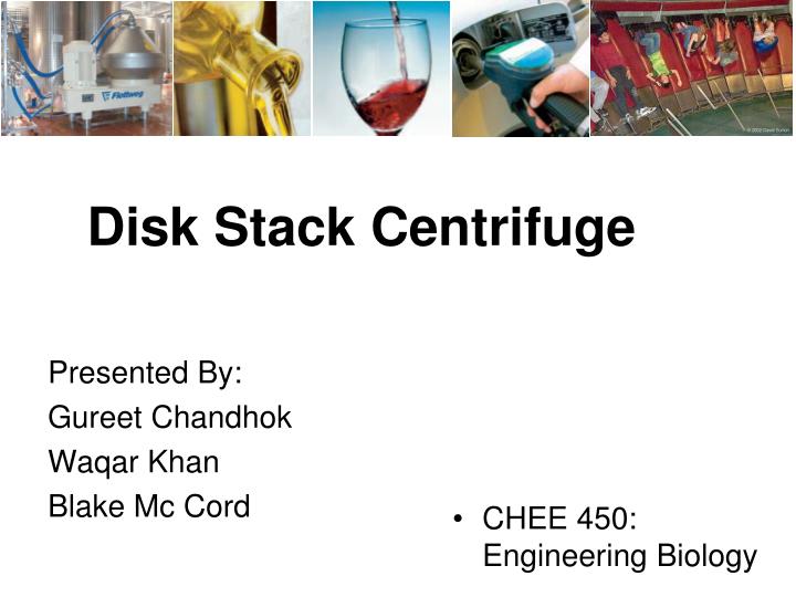 disk stack centrifuge