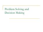 PPT - DECISION MAKING, PROBLEM SOLVING, AND CRITICAL THINKING ...