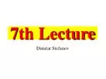 7th Lecture - slide 1