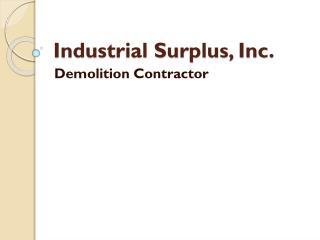 Demolition Contractors online