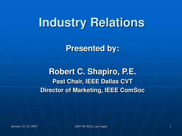 industry relations