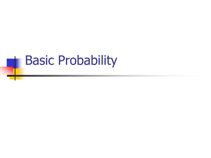 basic probability