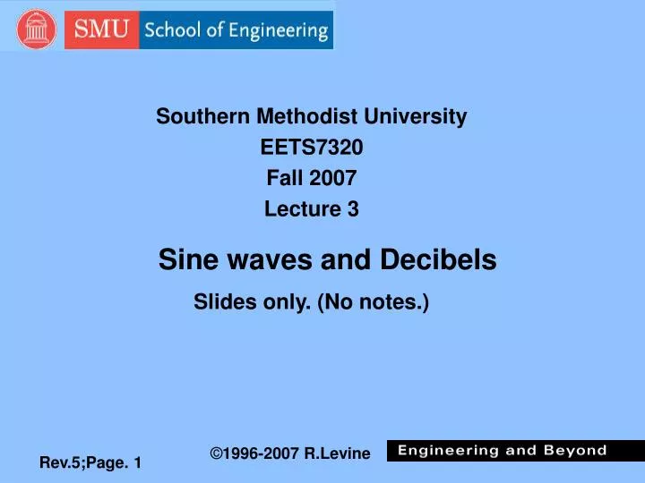 sine waves and decibels