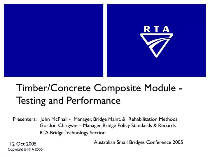 timber concrete composite module testing and performance