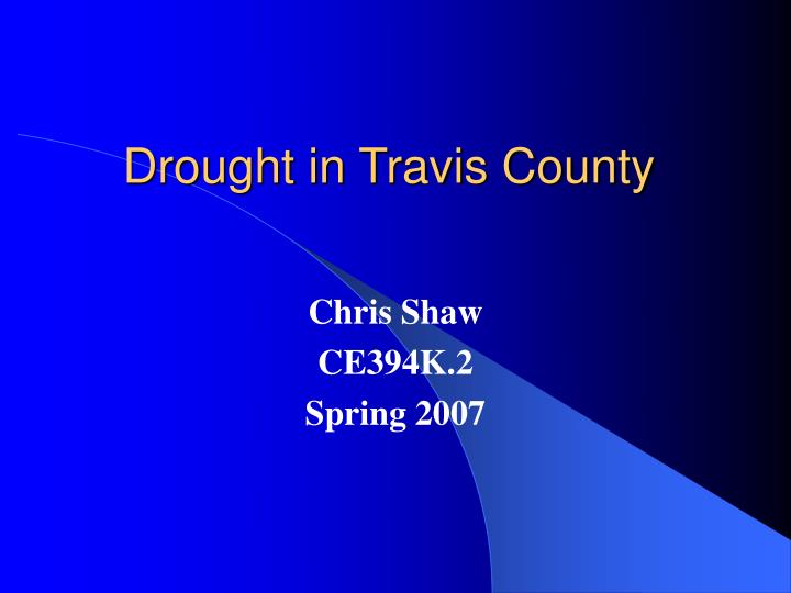 drought in travis county
