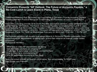 Corcentric Presents "AP Outlook: The Future of Accounts Paya