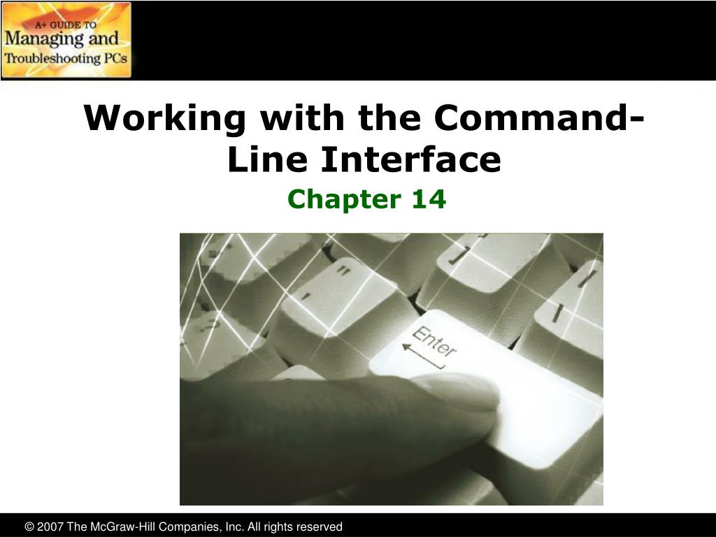 PPT - Working with the Command- Line Interface PowerPoint Presentation ...