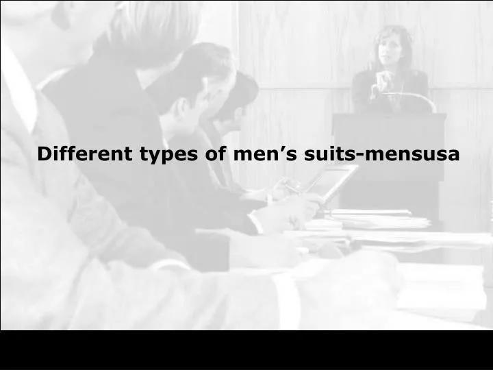 different types of men s suits mensusa